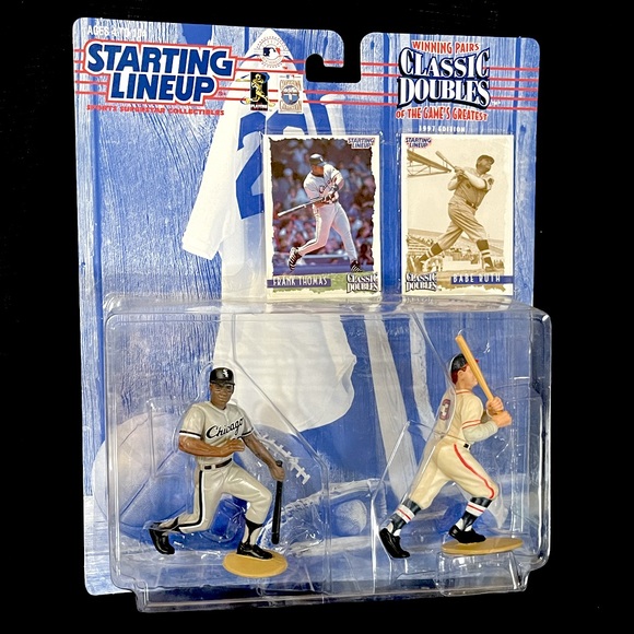 1997 Starting Lineup FRANK THOMAS & BABE RUTH Classic Doubles Figure 2-Pack - Picture 1 of 1